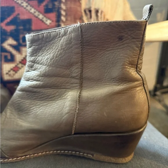 Women's Olive Ankle Booties - Picture 5 of 9